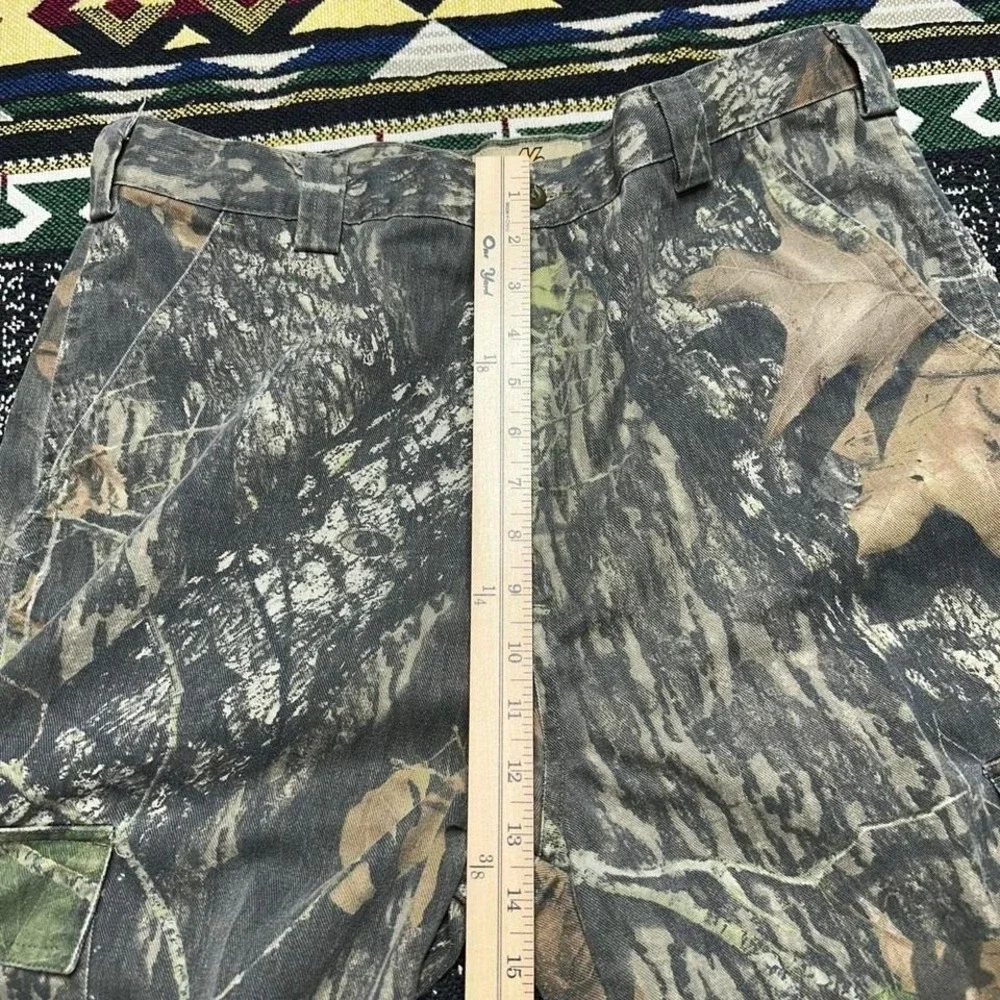 Vintage super baggy faded realtree camo cargo pants w/adjustable waist - Picture 6 of 8